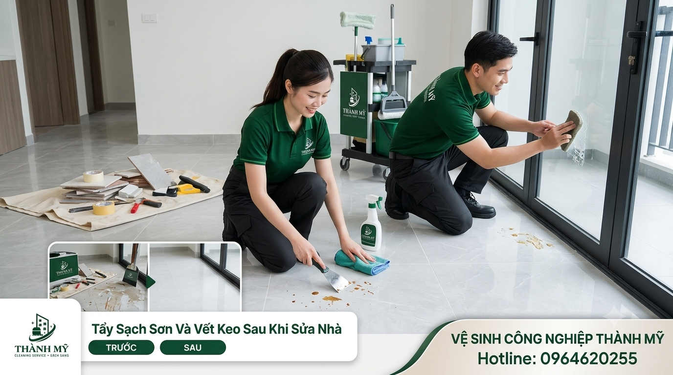 Cách Tẩy Sạch Sơn Tường Và Vết Keo